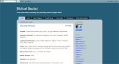 Desktop Screenshot of biblicalbaptist.info