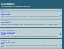 Tablet Screenshot of biblicalbaptist.info